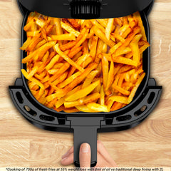 Tefal Easy Fry Essential heteluchtfriteuse, capaciteit 3,5L / 600 gram, olievrije friteuse, compact design, snel koken, energiebesparend, krokante resultaten, gezond koken, manuele instelling, EY1308