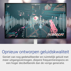 Dell S2725H 27" Full HD (1920x1080) Monitor, 100Hz, IPS, 4ms, 99% sRGB, Ingebouwde Luidsprekers, Ultradunne Bezel, 2x HDMI, 3 Jaar Garantie, Wit