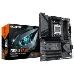 GIGABYTE B650 EAGLE Moederbord - Ondersteunt AMD Ryzen 9000 CPU's - 12+2+2 fasen digitale VRM- tot 7600MHz DDR5 (OC) - 1xPCIe 5.0 + 2xPCIe 4.0 M.2- GbE LAN- USB 3.2 Gen2