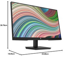 HP V24ie G5 - 24-inch Full HD-monitor (1920 x 1080, 75 Hz, 5 ms, IPS, 16:9), AMD FreeSync, weinig blauw licht, HDMI, VGA, DisplayPort, Joypad OSD, antireflectie, instelbare kantelhoek, zwart