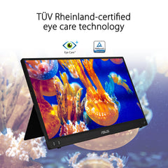 ASUS Zenscreen MB16ACV – laptopscherm 15,6 inch FHD – gaming of gaming – stroomvoorziening en weergave via USB-C of USB-A – IPS-plaat – 1920 x 1080 – 250 cd/m² – Flicker Free