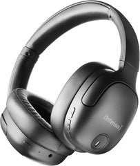 Intenso O400HA Over-Ear Hoofdtelefoon, hybride actieve ruisonderdrukking, tot 75 uur looptijd en Bluetooth 5.3, met muziekmodus, transparantiemodus en snelle oplaadtijd, zwart