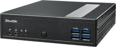 Shuttle XPC slim Barebone DL30N, Intel N100, 1x DDR5, 2x LAN (2x 2.5Gbit), 2xCOM,1xHDMI,1xDP, 1x VGA, fanless, 24/7 permanent operation