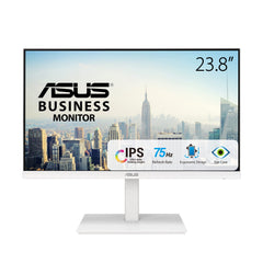 ASUS VA24EQSB-W Business Monitor – 23.8 inch, Full HD, IPS, Frameless, 75Hz, Adaptive-Sync, Low Blue Light, Flicker Free, Ergonomic Design