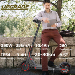 Elektrische step 8,5" opvouwbare elektrische scooter voor volwassenen / 10,4 Ah klasse A-batterij/Bereik 25~35 km/APP-verbinding, elektrische voor volwassenen