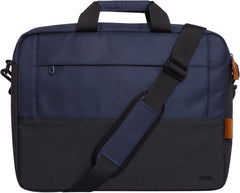 Trust Lisboa Laptoptas 16 inch, Schoudertas met Trolleyband, Blauw