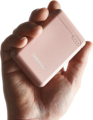 Intenso Powerbank XS 10000, draagbare oplader (10000mAh, compatibel met smartphone/tablet-pc en meer) Rosé