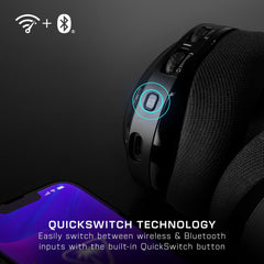 Turtle Beach Stealth 600 Zwart Xbox Draadloze Gaming-headset w/ 80hr Batterij, 50mm-speakers & Bluetooth voor Xbox Series X|S, Xbox One, Nintendo Switch, PC and Mobile