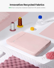 tomtoc 360° Laptop Sleeve Hoes voor 14 inch MacBook Pro M4/M3/M2/M1 Pro/Max A3401 A3185 A3112 A2992 A2918 2024-2021, all-round bescherming, schokbestendig, waterafstotende laptoptas met accessoirevak
