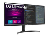 LG UltraWide 34WN750P - LED-monitor - 34" - 3440 x 1440 UWQHD @ 75 Hz - IPS - 300 cdm² - 1000:1 - HDR10-5 ms - 2xHDMI, DisplayPort - luidsprekers