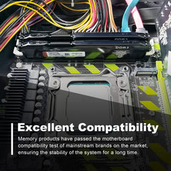 DDR3 16GB Kit (8GBx2) Desktop RAM 1600MHz PC3-12800 UDIMM Non-ECC Unbuffered 1.5V 2Rx8 Dual Rank 240 Pin CL11 PC Geheugen Computer Memory Upgrade Geheugenmodule (Zwart)