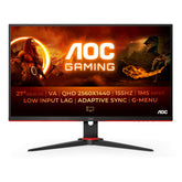 AOC G2 Q27G2E/BK écran plat de PC 68,6 cm (27") 2560 x 1440 pixels Quad HD Noir, Rouge