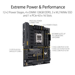 ASUS Carte mère TUF Gaming B650-PLUS (AMD,AM5, DDR5, ATX)