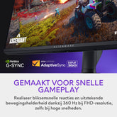 Alienware AW2725QF 27" 4K UHD (3840x2160) Gaming Monitor, 360Hz, Fast IPS, 0.5ms, NVIDIA G-SYNC Compatible, 95% DCI-P3, HDR600, Dolby Vision, USB-C, DisplayPort, 2x HDMI, 4x USB, 3 Jaar Garantie