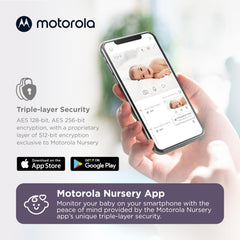 Motorola PIP1010 – gemotoriseerde wifi-camera met HD 1080p – verbinding met smartphone-app – Remote Paneo, helling, zoom, tweerichtingsaudio, sensor