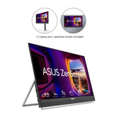 ASUS ZenScreen MB229CF portable monitor – 22-inch (21.5 viewable) FHD (1920 x 1080), IPS technology, 100Hz, USB-C® PD 60W, speakers, carrying handle/kickstand design, C-clamp, partition hook