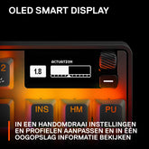 SteelSeries Apex Pro TKL HyperMagnetic-gamingtoetsenbord – 's Werelds snelste toetsenbord – Aanpasbare activering – Tenkeyless voor e-sports – RGB – PBT-keycaps – USB-A – Nordic QWERTY-indeling