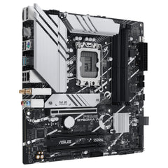 ASUS PRIME B760M-A WIFI moederbord Intel B760, LGA 1700, mATX, DDR5, PCIe 5.0, 2 M.2-sleuven, WiFi 6E, USB 3.2 Gen 2, Type-C, zwart