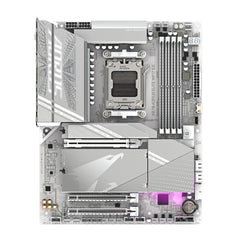 GIGABYTE X870 AORUS ELITE WIFI7 ICE Motherboard - Supports AMD Ryzen 9000 CPUs, 16+2+2 Phase Digital VRM, up to 8000MHz DDR5 (OC), 3xPCIe 5.0, Wi-Fi 7, 2.5GbE LAN, USB 4