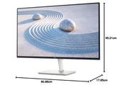 Dell S2725H 27" Full HD (1920x1080) Monitor, 100Hz, IPS, 4ms, 99% sRGB, Ingebouwde Luidsprekers, Ultradunne Bezel, 2x HDMI, 3 Jaar Garantie, Wit