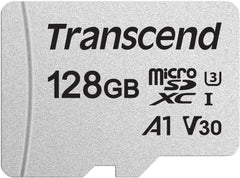 Transcend TS128GUSD300S 128GB | microSDXC I, U3, V30, A1 microSD geheugenkaart - 95/40 MB/s