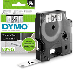 DYMO D1 Labeltape S0720530 (45013) - Zwart op Wit - 12 mm x 7 m