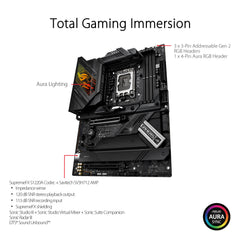 Asus ROG STRIX Z790-H GAMING WIFI, Intel Z790, 1700, ATX, 4 DDR5, HDMI, DP, Wi-Fi 6E, 2.5G LAN, PCIe5, RGB, 4x M.2