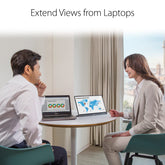 Asus 90Lm0381-B04170 Zenscreen Mb16Ace Portable Usb Monitor, 15.6" Full Hd, Hybrid Signal Solution, Type-C, Flicker Free, Blue Light Filter, Anti-Glare Surface