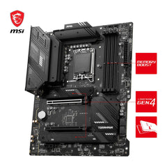 MSI MAG B760 Tomahawk WiFi Motherboard ATX Supports Intel Core Processors of 12th and 13th Generation LGA 1700-75A DrMOS VRM DDR5 Memory Boost 7000+MHz/OC PCIe 5.0 x16 M.2 Gen4 Wi-Fi 6E Black