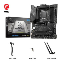 MSI MAG B760 Tomahawk WiFi Motherboard ATX Supports Intel Core Processors of 12th and 13th Generation LGA 1700-75A DrMOS VRM DDR5 Memory Boost 7000+MHz/OC PCIe 5.0 x16 M.2 Gen4 Wi-Fi 6E Black