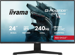 iiyama G-Master Red Eagle G2471HS-B1 Snelle IPS LED Gaming Monitor 23.8 Inch Full HD 240Hz HDMI DP 0.3ms G-SYNC Zwart