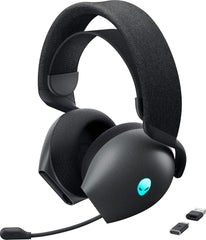 Alienware Tri-Mode Draadloze Gamingheadset - 40 mm Drivers, AI-Ruisonderdrukking, Dolby Atmos, AlienFX RGB, Tot 55 uur Batterij, Dark Side of the Moon