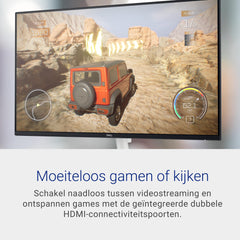 Dell S2725DS 27" QHD (2560x1440) Monitor, 100Hz, IPS, 4ms, 99% sRGB, Hoogteverstelling, Ingebouwde Luidsprekers, DisplayPort, 2x HDMI, 3 Jaar Garantie, Wit