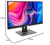 ASUS ProArt PA278QV Professionele monitor (voor beeldbewerking, WQHD, 100% sRGB, 75Hz, HDMI, DisplayPort, USB 3.0, Ergonomisch), 68,58 cm (27 inch) zwart