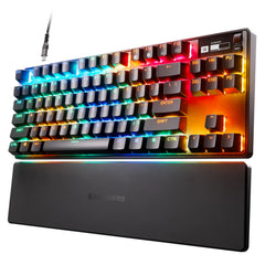 SteelSeries Apex Pro TKL HyperMagnetic-gamingtoetsenbord – 's Werelds snelste toetsenbord – Aanpasbare activering – Tenkeyless voor e-sports – RGB – PBT-keycaps – USB-A – Nordic QWERTY-indeling