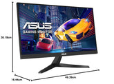 ASUS Eye Care VY229HE - 22 Zoll Full HD Monitor - 75 Hz, 1ms MPRT, AdaptiveSync, GamePlus - IPS Panel, Vesa 100x100, 16:9, 1920x1080, HDMI, D-Sub, Black
