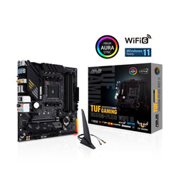 ASUS TUF Gaming B550M-PLUS WiFi II moederbord socket Ryzen AM4 (AMD B550, mATX, PCIe 4.0, dual M.2, WiFi6, SATA 6 Gbit/s, Aura Sync)