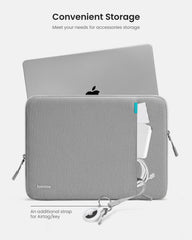 tomtoc 360° Laptop Sleeve hoes voor Dell XPS 15 inch laptop 2022-2020, 15 inch MacBook Air M2 A2941 2023 met harde schaal, 14 inch HP Acer Chromebook, waterafstotende laptoptas hoes