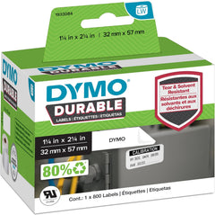 DYMO Durable LabelWriter Labels - 57 x 32 mm - Kunststof - 800 Labels (2112289)