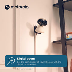 Motorola Nursery PIP1200 - babyfoon met camera - 2.8" ouderunit - 2-weg communicatie - kamertemperatuur - infrarood nachtzicht - 300 m bereik