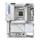 GIGABYTE X870E AORUS PRO ICE motherboard, supports AMD Ryzen 9000 CPU, 16+2+2 Phase Digital VRM, up to 8000MHz DDR5 (OC), 3 x PCIe 5.0, Wi-Fi 7, LAN 2.5GbE, USB 4