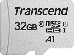 Transcend 300S MicroSDHC Kaart 32GB - UHS-I U1 A1 met Adapter