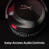 HYPERX 519T1AA Cloud Stinger 2 – Lichtgewicht over-ear headset met microfoon, Swivel-to-mute-functie, 50 mm drivers, pc-compatibel, zwart