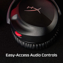 HYPERX 519T1AA Cloud Stinger 2 – Lichtgewicht over-ear headset met microfoon, Swivel-to-mute-functie, 50 mm drivers, pc-compatibel, zwart
