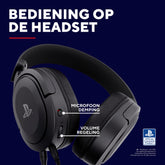 Trust Gaming GXT 498 Forta Gaming Headset - Officially Licensed for PlayStation 5 - Duurzame Headset met Afneembare Microfoon voor PS4 en PS5, Verstelbare Hoofdband, Kabel van 1.2m - Zwart