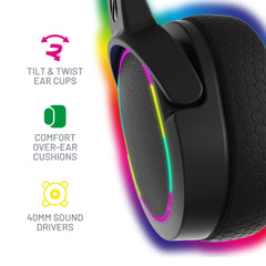 STEALTH PANTHER LED Premium gaming headset - Werkt met XBOX, PS4/PS5, Switch, PC