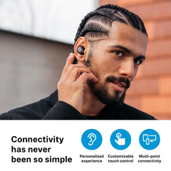 Sennheiser MOMENTUM True Wireless 4 - Smart Earbuds met Bluetooth 5.4, kristalhelder geluid, comfortabel ontwerp, accuduur van 30 uur en adaptieve ANC - zwart koper