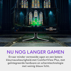 Alienware AW3225QF 32" 4K UHD (3840x2160) 1700R Gebogen Gaming Monitor, 240Hz, QD OLED, 0.03ms, NVIDIA G-SYNC Compatible, HDR, Dolby Vision, USB-C, DisplayPort, 2x HDMI, 4x USB, 3 Jaar Garantie