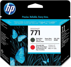 HP 771 Printkop Matzwart en Chromatisch Rood (CE017A)