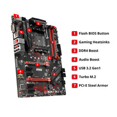 Msi 7B86-016R B450 Gaming Plus Max Moederbord